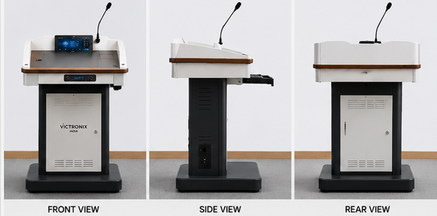 Height Adjustable Smart Podium