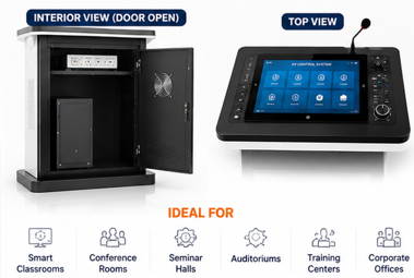 Integrated AV Control Podium
